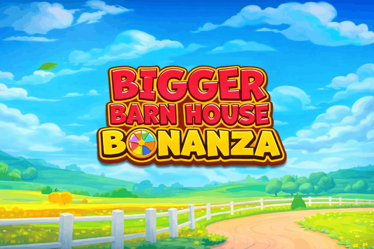 Bigger Barn House Bonanza casino game logo.png